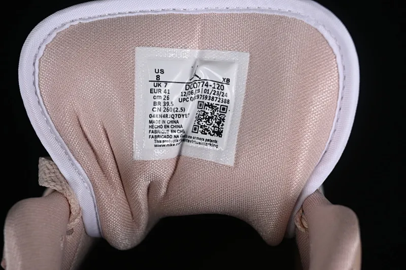 All categories Air Jordan Jordan series basketball shoes Air Jordan 1 Low Air Jordan 1 Low AJ1 Joe 1 white and pink low-top cultural and casual sneakers DC0774-120